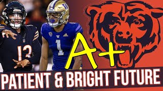 Chicago Bears 2024 NFL Draft Class Grades Caleb Williams Rome Odunze [upl. by Dall]