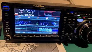 Ham Radio  Yaesu FTDX101D  Listening to Valencia Spain station from NH [upl. by Ha]