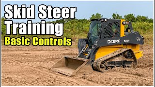 How to Operate a Tracked Skid Steer Loader  CTL Basic Controls Training [upl. by Llerdnam354]