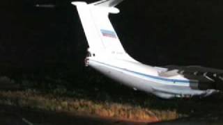 Accident with il76 aeroflot ил 76 аэрофлота поехал в лес [upl. by Aiyt]