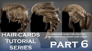 Realtime Hair Cards Tutorial  06 Style2 [upl. by Ynnij52]