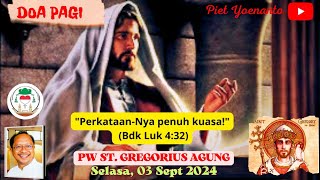 PW ST GREGORIUS AGUNG Paus  PerkataanNya penuh kuasa  03 September 2024 [upl. by Llewej447]