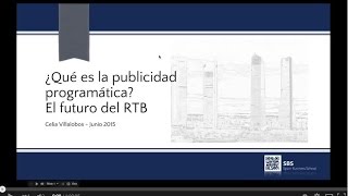 Webinar Qué es la Publicidad Programática [upl. by Rebekah840]