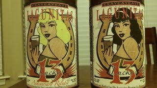 Lagunitas Lucky 13alt amp Mondo Large Red  Blonde Vs Brunette  DJs BrewTube Beer Review 382383 [upl. by Munson931]