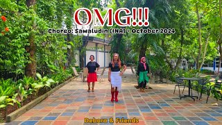 OMG  Line Dance  Demo by Debora amp Friends [upl. by Boleslaw183]