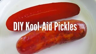 Koolickles KoolAid Pickles Recipe  You Made What [upl. by Lenhard21]