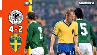 West Germany vs Sweden 4  2 Second Round Highligh amp All Goals World Cup 74 HD [upl. by Eerat]