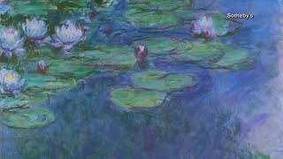 Claude Monet masterpiece from Water Lilies series sells at auction [upl. by Arron]