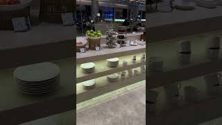 Al Fursan lounge Jeddah Airport Terminal 1 food buffet [upl. by Perkin]