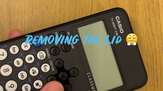 How To Get The Lid Off The New Casio fx83GT CW scientific calculator How to open [upl. by Parris]