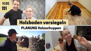 Holzboden versiegeln  Planung Holzschuppen  OP Ergebnisse 191 [upl. by Llehcear357]