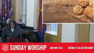 Bromley Temple Salvation Army  Sunday Blessing  3rd November 2024 [upl. by Furlong603]