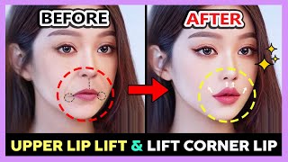 ✨ EXERCISE FOR UPPER LIP LIFT amp LIFT CORNER LIP  Shorten Philtrum Fix Protruding Upper Lip [upl. by Montagna528]