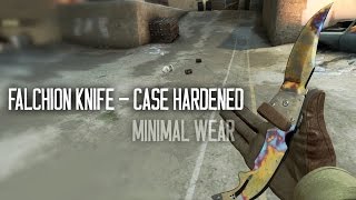 CSGO NEW Falchion Knife  Case Hardened  Minimal Wear [upl. by Lezirg]