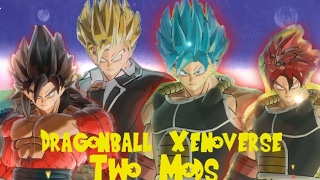 Xenoverse 2 Mods  SSJ Rage 4 God Blue and Kaioken [upl. by Nimra]