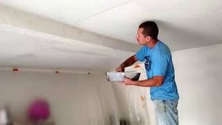 Doing a Drywall repair in a garage [upl. by Melinda39]