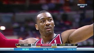 20140115  John Wall Full Highlights vs Heat  25 Pts 9 Assists Burial Time [upl. by Alrich]