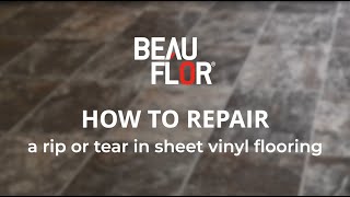 How to repair sheet vinyl flooring [upl. by Giuliana]