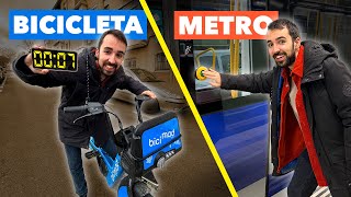 BICI vs METRO ¿Cuál es más rápido [upl. by Edsel101]