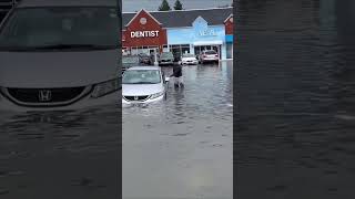 CANADA  Torrential rainfall caused chaos in Mississauga roads [upl. by Neros76]