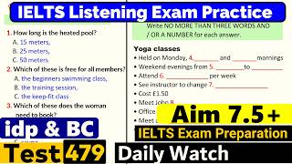 IELTS Listening Practice Test 2024 with Answers Real Exam  479 [upl. by Sharlene101]