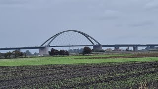 From Puttgarden to the Fehmarnsund Bridge E74 207 Fehmarn Fehmarnbelt  Femern Baltic Sea island [upl. by Adnaw]