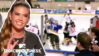 FUNNY HOCKEY BRAWLS 🏒 Ridiculousness [upl. by Enrobso]