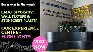 Explore the Balaji Wall Texture amp Plaster Experience Centre  Innovative Wall Decor Solutions [upl. by Erdua]