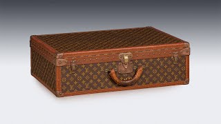 20thC LOUIS VUITTON SUITCASE IN MONOGRAM CANVAS FRANCE c1970 [upl. by Anniroc]