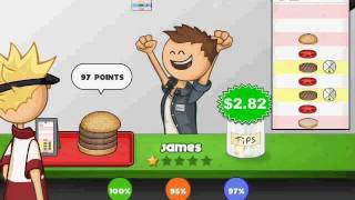 Lets Play Papas Burgeria45James Weird Burger [upl. by Boggs50]