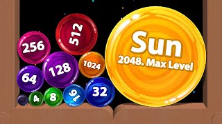 SUNBALL FUSION  ASMR Gameplay New 2048 Balls 3D Max Level [upl. by Llerrat863]