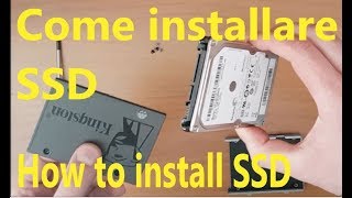 Come installare SSD in vecchio portatile  How to install SSD in old notebook  sub ENGITA [upl. by Ogu]