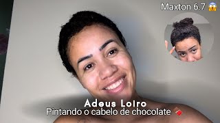 Pintando Cabelo de chocolate 🍫 sozinha em casa Maxton 67 [upl. by Sapphira]