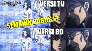 DI BUFF Perbandingan Versi TV amp BD dari Anime Attack on Titan Season Final Part 2 [upl. by Daisey]