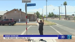 Street dedicated to legendary boxer Michael Carbajal [upl. by Avin]