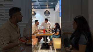 Baal Baal Bache 😭😂 FT VishakhaAndDivesh biggnerds comedy restaurant couple couplegoals [upl. by Nilyram]