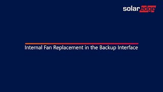 Internal Fan Replacement in the Backup Interface [upl. by Raycher]