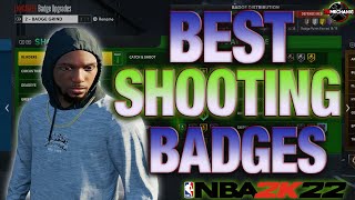 BEST SHOOTING badges in NBA 2K22 Next Gen [upl. by Avle]