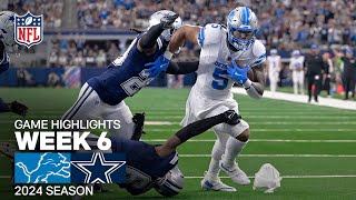 Detroit Lions vs Dallas Cowboys  2024 Week 6 Game Highlights [upl. by Atled]