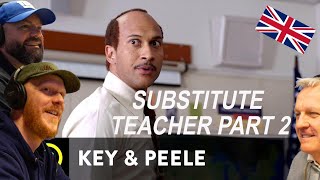 Key amp Peele  Substitute Teacher Pt 2 REACTION  OFFICE BLOKES REACT [upl. by Nauaj]