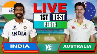 IND vs AUS Test India vs Australia 1st Test Day 3  Live Score amp Commentary  IND vs AUS session 3 [upl. by Demha779]