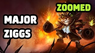 MAJOR ZIGGS SKIN ZOOMED SPOTLIGHT  LEAGUE OF LEGENDS [upl. by Ihpen]