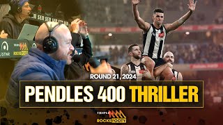 Triple Ms Call Of Collingwoods Thrilling Win Over Carlton In Pendleburys 400th  Triple M Footy [upl. by Alahcim104]