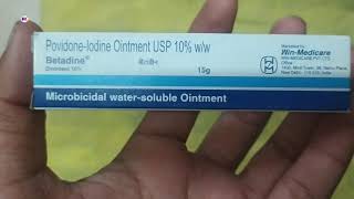 Betadine ointment povidone lodine 10 ointment uses or benefits full review in hindi [upl. by Pavlov]