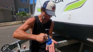 DIY Wheel bearing installation Caravan trailer Jayco Expanda Outback 2 tonne axles Camec Caringbah [upl. by Crystie]