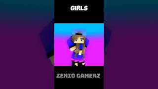 Minecraft Boys vs Girls Dance shorts [upl. by Helen]