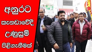 npp mojonewslk අනුර කැනඩාවට උණුසුම් පිළිගැනීමක් [upl. by Ymled]