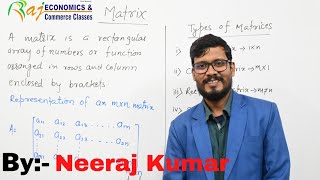 Lecture 1  Matrix meaning and types  Mathematical Economics and business Mathematics Economics [upl. by Adey]