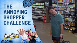 Annoying Shopper Challenge  The Inspired Unemployed Impractical Jokers  Channel 10 [upl. by Llirrehs362]