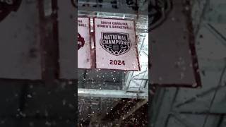 Gamecock champions get their banner at Colonial Life Arena in South Carolina [upl. by Moishe395]